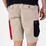 Red Pocket Shorts Beige