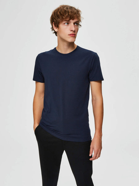 Aspen SS O-neck Tee Navy