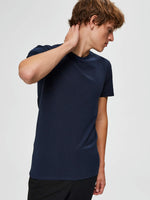 Aspen SS O-neck Tee Navy