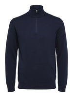 Berg Half Zip Navy Blazer Melange