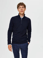 Berg Half Zip Navy Blazer Melange