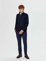 Berg Half Zip Navy Blazer Melange