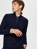 Berg Half Zip Navy Blazer Melange