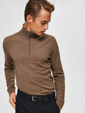 Berg Half Zip Teak Melange