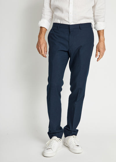 BS Pollino Linen Pants Navy