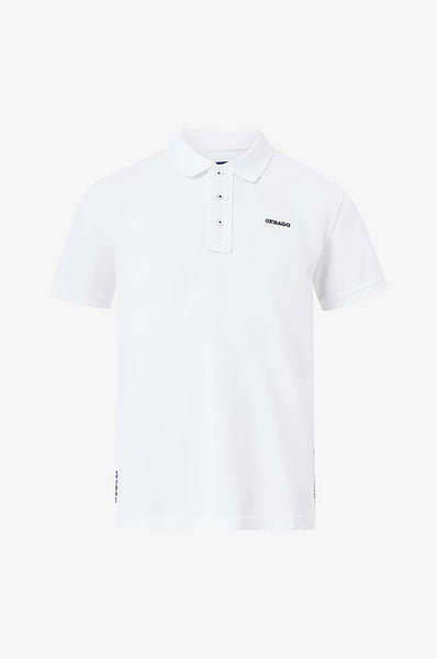 Outwashed Logo Pique White