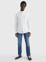 Core Stretch Slim Oxford Shirt White