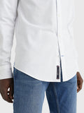 Core Stretch Slim Oxford Shirt White