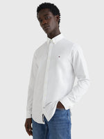 Core Stretch Slim Oxford Shirt White