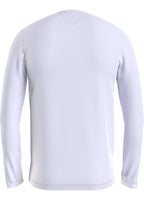 Stretch slim fit long sleeve tee white