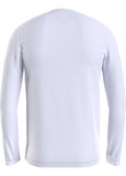 Stretch slim fit long sleeve tee white